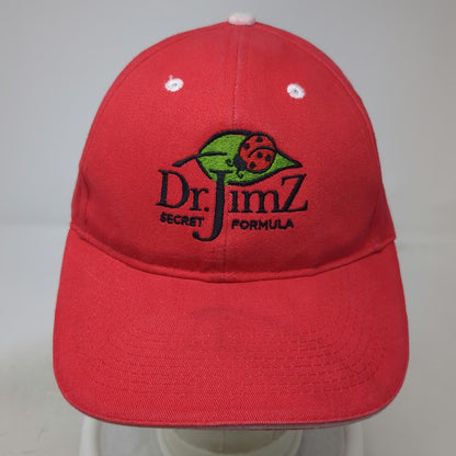 Otto Baseball Cap Red OSFM Dr. JimZ Secret Formula Ladybug Logo Strapback Hat