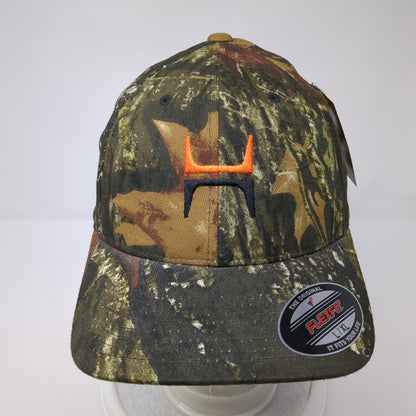 Mossy Oak Fitted Hat Camo L-XL Embroidered Flexfit Hunting W/Tags
