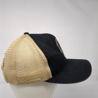 Howes Snapback Trucker Hat Black One Size Mesh Back Embroidered 6 Panel