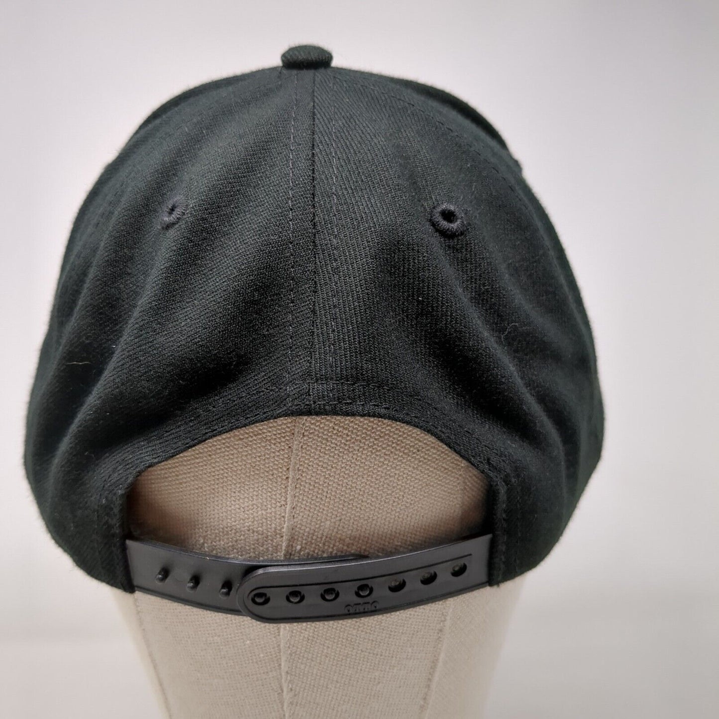 CE Snapback Hat Black OSFM Adjustable Embroidered Solid 6 Panel Otto