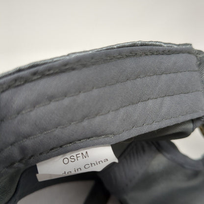 Unbranded Slideback Hat Gray One Size Solid Adjustable Blank 6 Panel