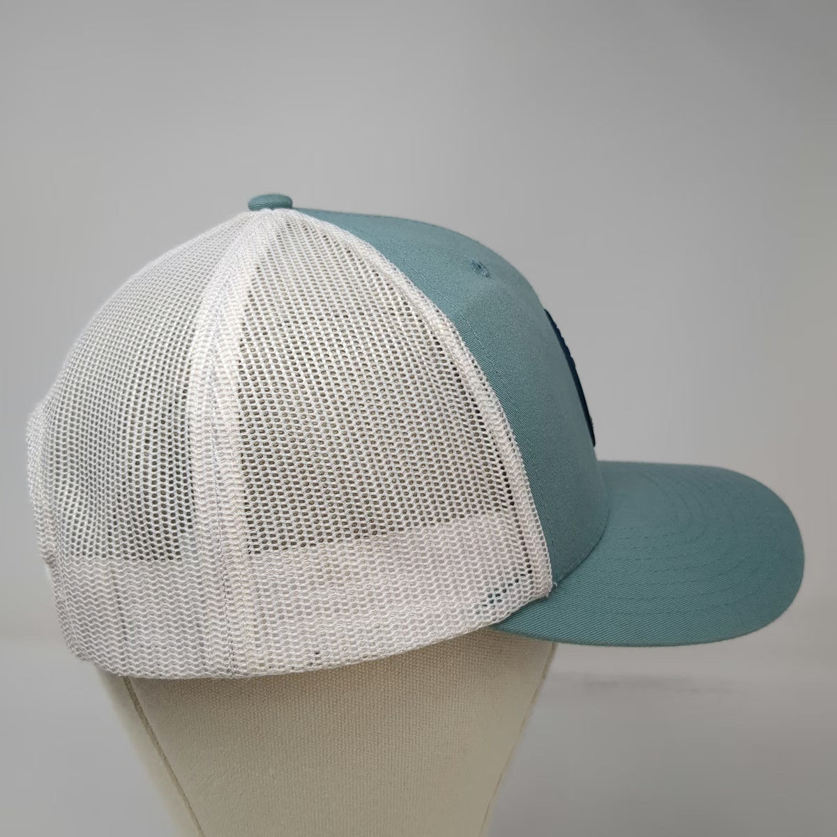 YOU KNOW. Trucker Hat Blue One Size Coastal Crab Niantic CT Mesh Back Snapback