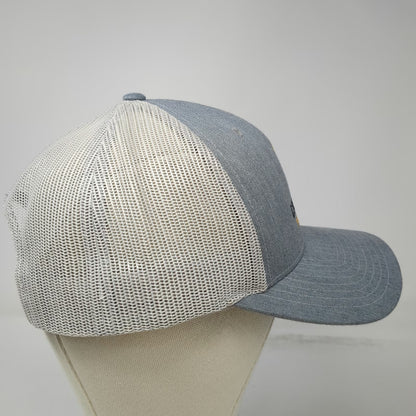 Richardson 112 Trucker Hat Gray OSFM Lions Den Real Estate Logo Snapback Mesh
