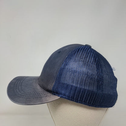 Middleburg Communities Snapback Trucker Hat Blue One Size Embroidered Mesh Back
