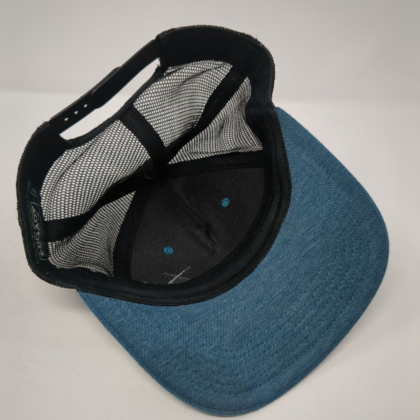 Bahama Mama's Surf Shop Snapback Trucker Hat Blue One Size Mesh Back