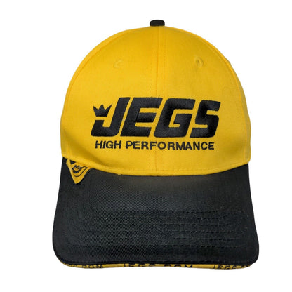 Jegs High Performance Strapback Hat Yellow One Size Colorblock