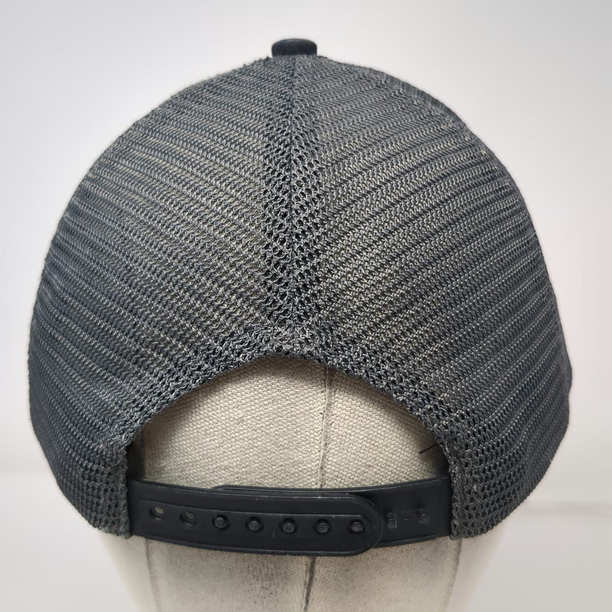 Lrd Buffalo Bison Mountain Patch Trucker Hat Black One Size Mesh Snapback