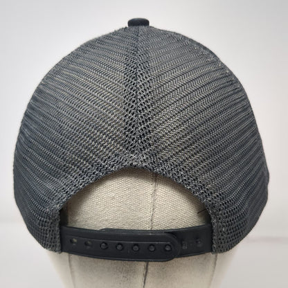 Lrd Buffalo Bison Mountain Patch Trucker Hat Black One Size Mesh Snapback