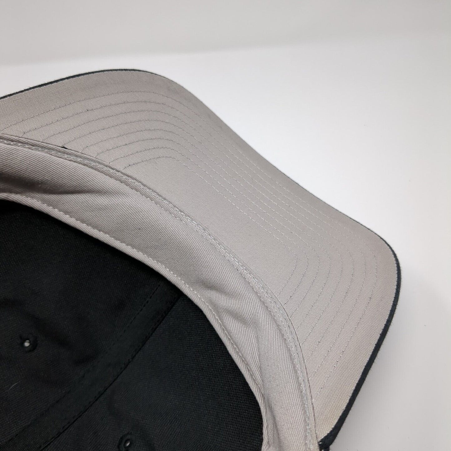 Bogus Basin Snapback Hat Black M-L Adjustable 6 Panel Richardson
