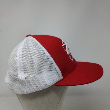 Crossover Symmetry Snapback Mesh Back Trucker Hat Red M/L Richardson