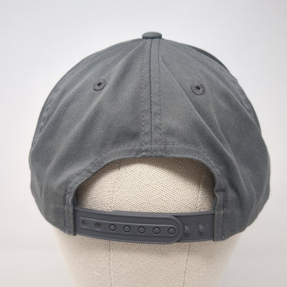 World Cycle & XC Ski Patch Snapback Hat Gray One Size Solid Outdoor