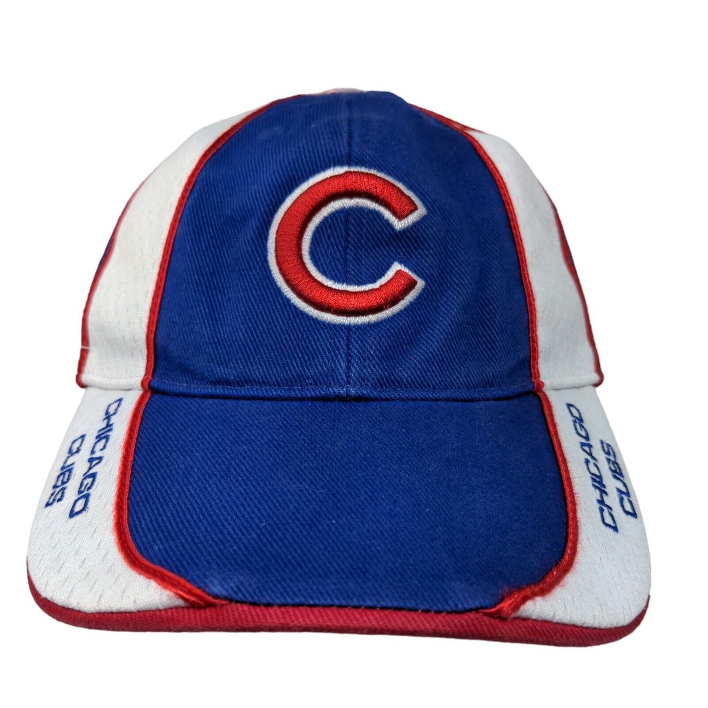 '47 Brand Men's Strapback Hat Blue OS Embroidered Chicago Cubs Logo Polyester