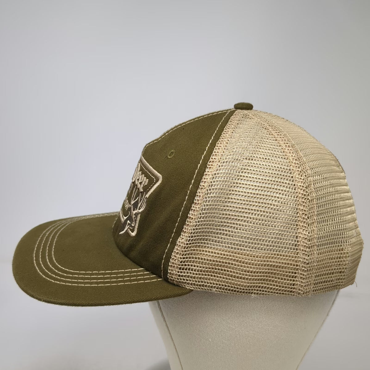 Mule Deer Foundation Trucker Hat Green One Size Mesh Snapback Deer Logo MDF