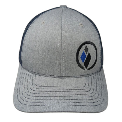 Richardson 112 Trucker Hat Gray Blue One Size Mesh Snapback Innvictis Logo