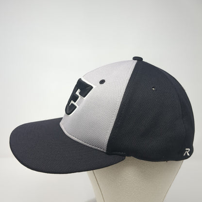 E Lions Fitted Hat Black Medium Embroidered Colorblock Richardson