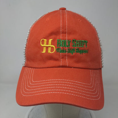 Holy Shift Make Shift Happen Snapback Hat Orange OSFA '47 Brand Mesh Back