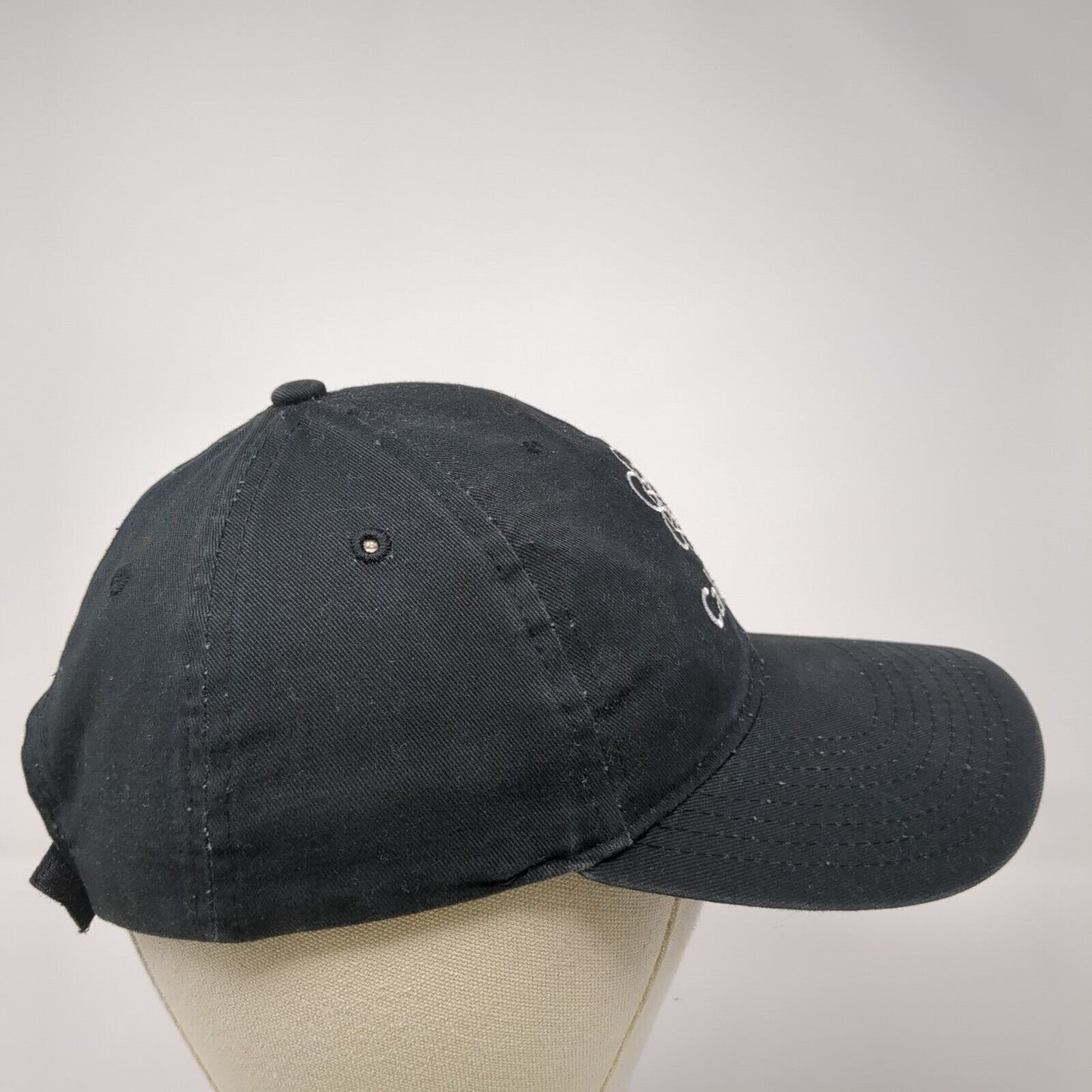 CalEarth Strapback Hat Black One Size Adjustable Embroidered Hit Wear