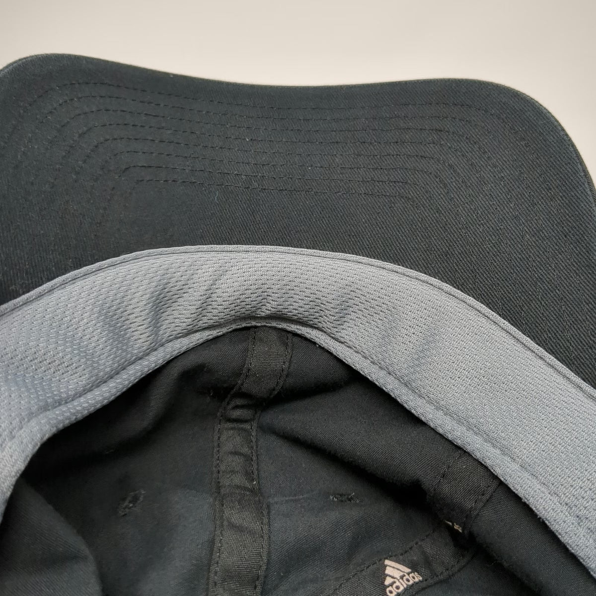 Adidas Baseball Cap Black One Size Strapback Hat AEROREADY Logo Cotton Blend