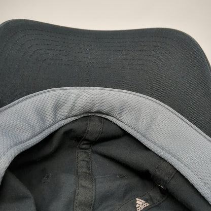 Adidas Baseball Cap Black One Size Strapback Hat AEROREADY Logo Cotton Blend
