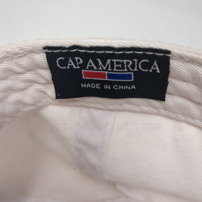 George Slideback Baseball Cap White One Size Adjustable Embroidered Cap America