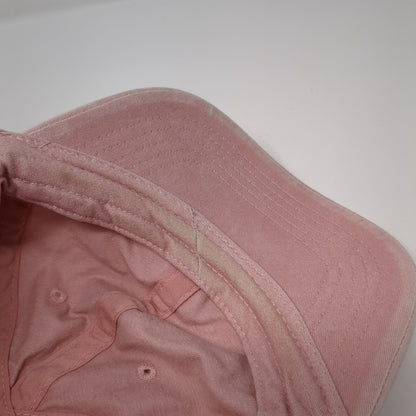 Unbranded Slideback Hat Pink One Size Solid Adjustable Blank 6 Panel