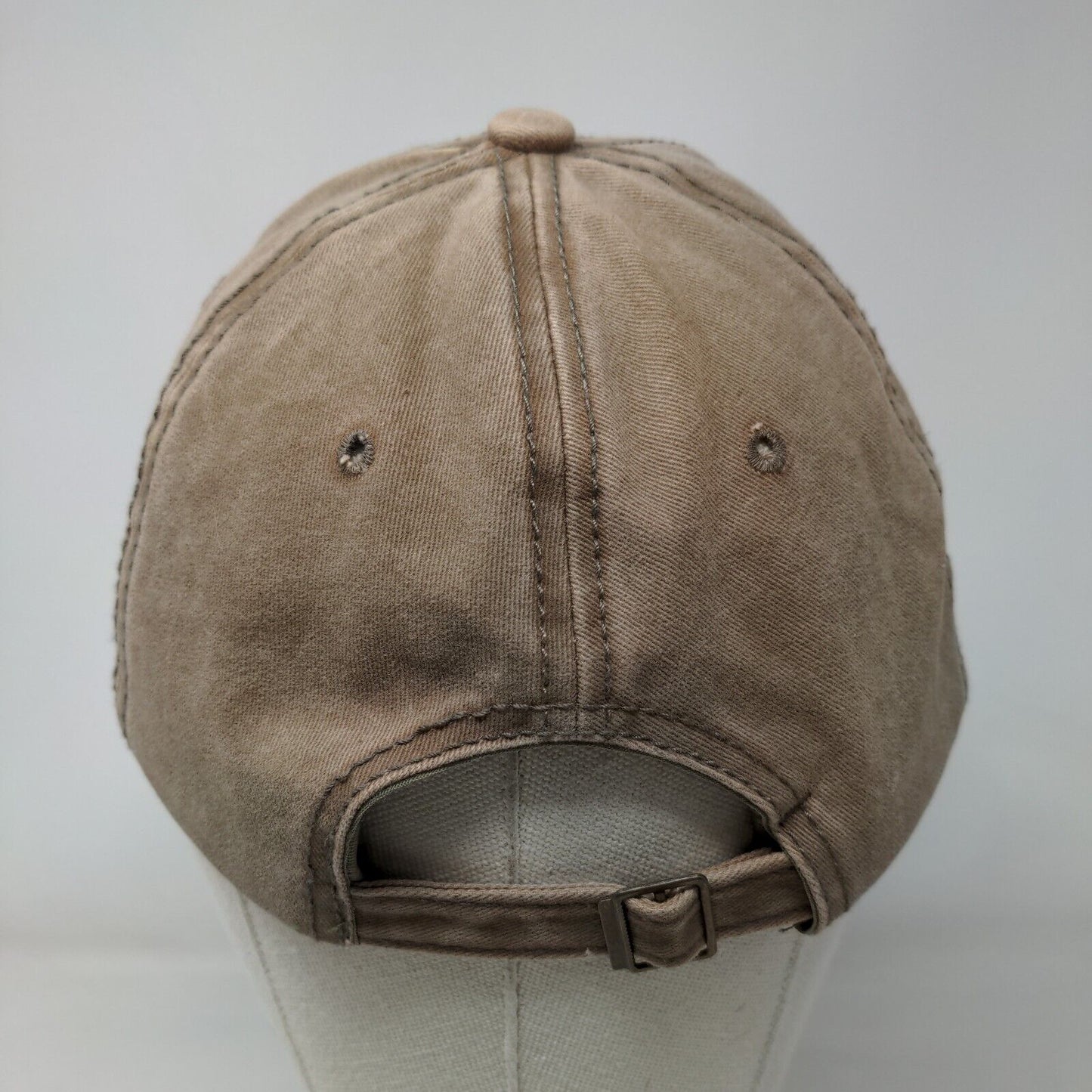 Unbranded Slideback Hat Tan One Size Adjustable Bling Rhinestone 6 Panel