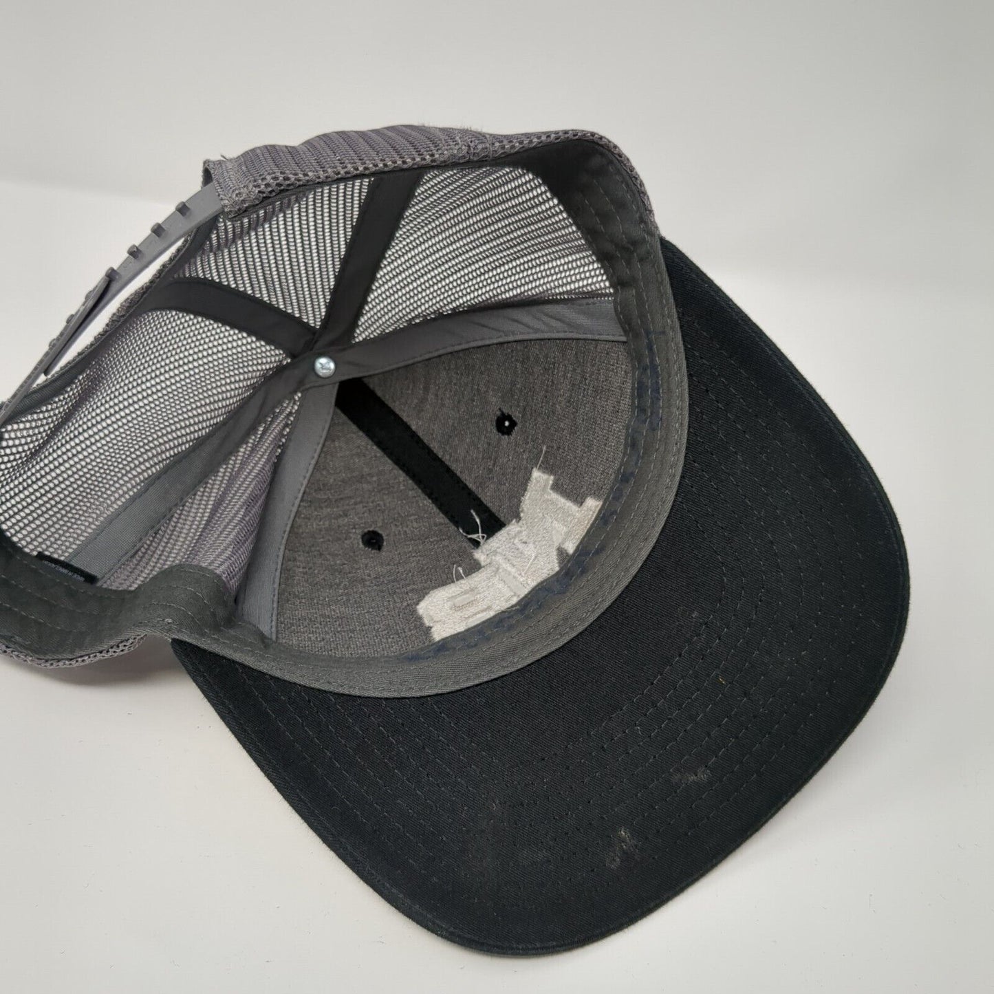 NB Snapback Mesh Back Trucker Hat Black Small Embroidered Adjustable