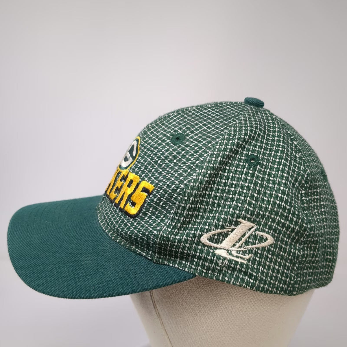 Green Bay Packers NFL Logo Athletic Cap Green Pro Line Strapback Hat OS Vintage