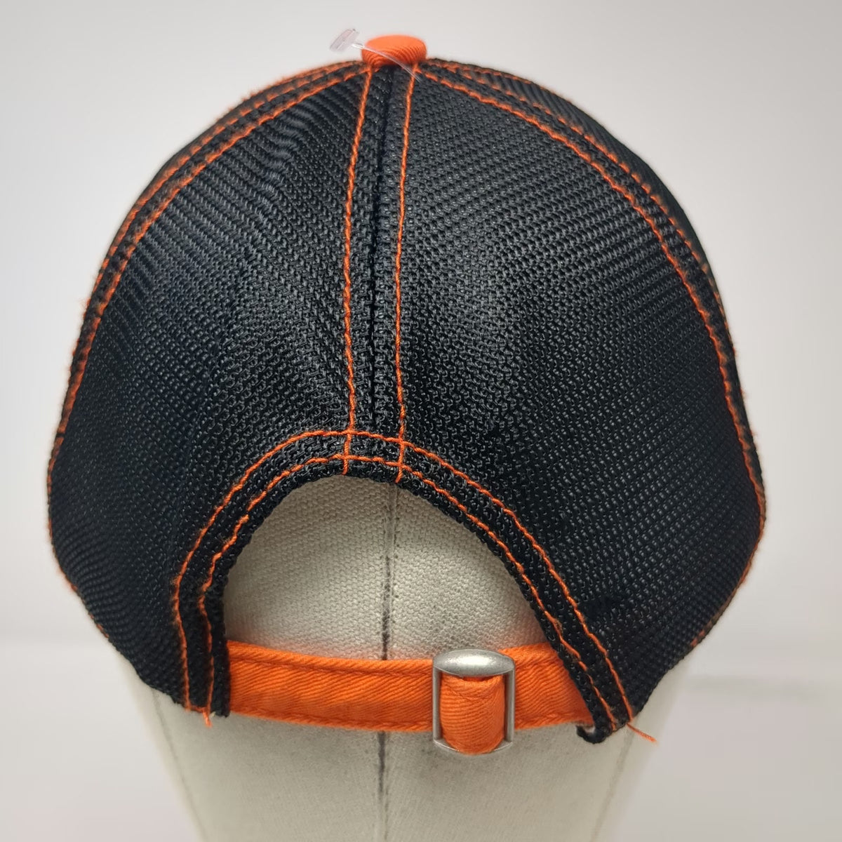 Signatures NCAA Oregon State OSU Orange Black White OS Mesh Plaid Patch Cap Hat