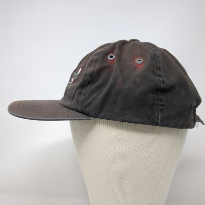 Yupoong Baseball Cap Black One Size Redfish Lake Floral Embroidered Cotton Hat