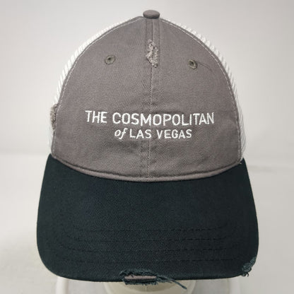 Cosmopolitan of Las Vegas Trucker Hat Gray Black White One Size Mesh Snapback