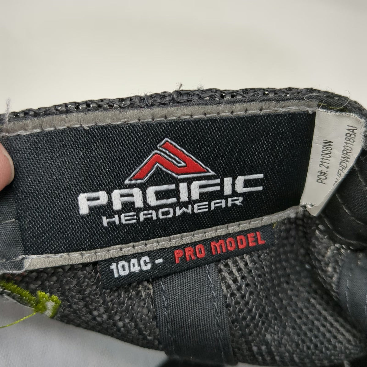 Pacific Headwear Trucker Hat Green One Size Duck Crossed Axes Mesh Snapback hat