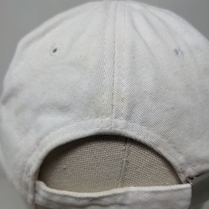 Mrs. Slideback Hat White One Size Adjustable Embroidered Vented Holes 6 Panel