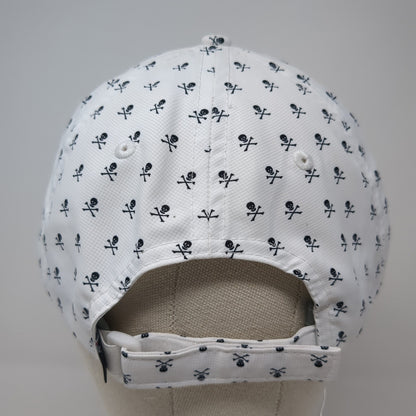 Skull & Crossbones Strapback Hat White One Size Adjustable Imperial