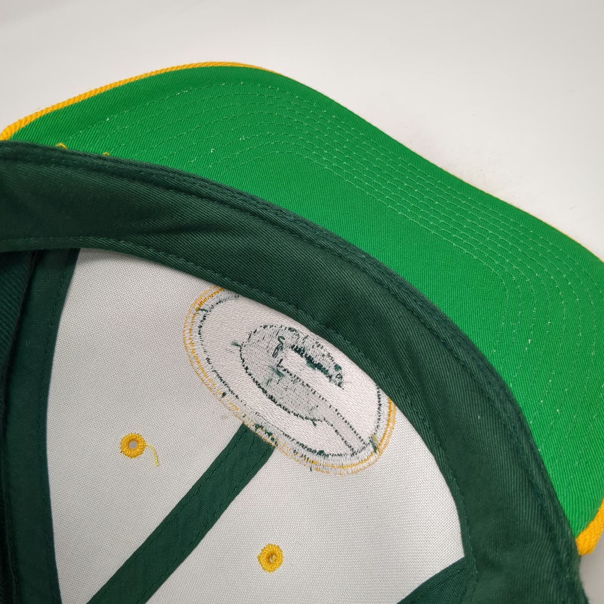 Green Bay Packers NFL ANI Snapback Hat Green One Size Flat Brim Yellow Logo Mix