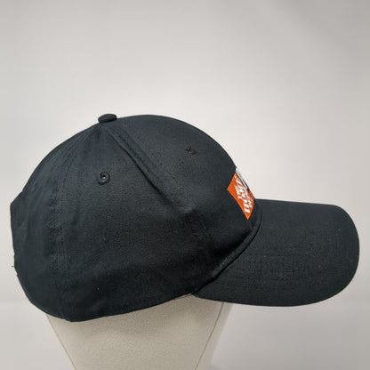 The Home Depot Pro Xtra Strapback Hat Black One Size Adjustable 6 Panel