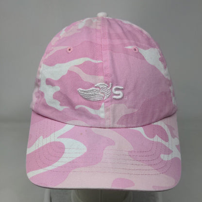 Port Authority Strapback Hat Pink Camouflage One Size Embroidered 6 Panel