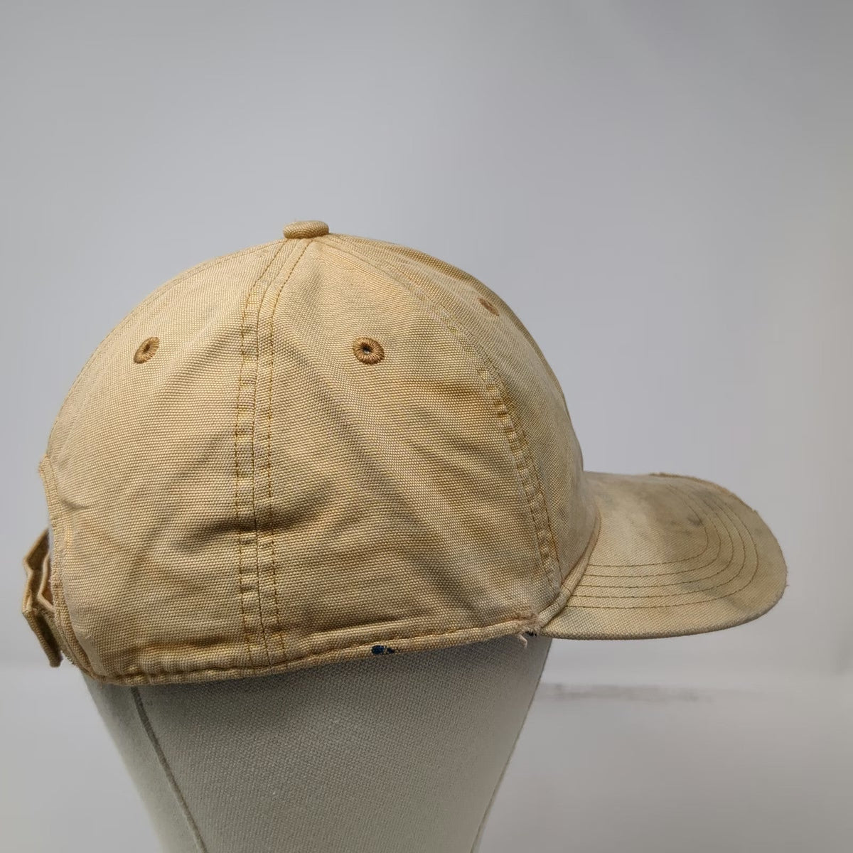 Carhartt Baseball Cap Brown One Size Distressed Canvas Strapback Workwear Hat
