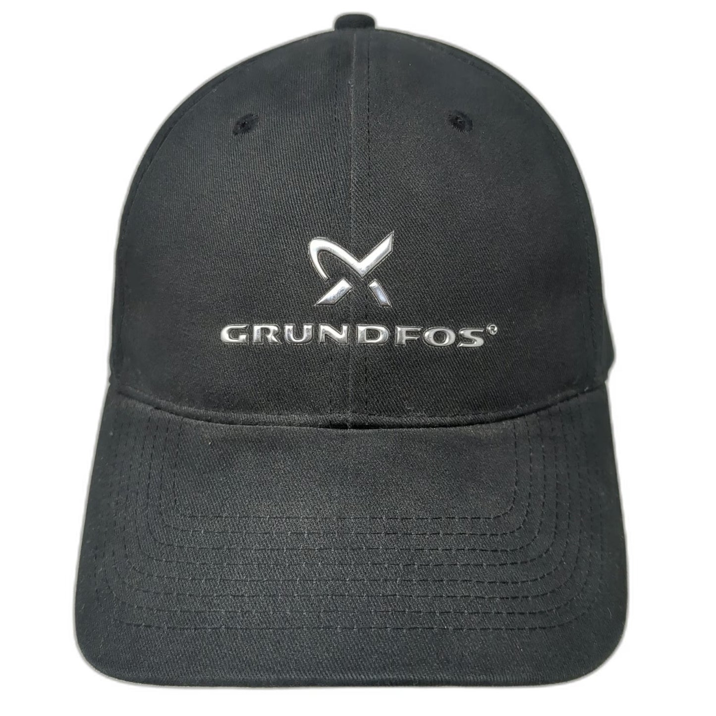 Kelly Promotions Grundfos Baseball Cap Black OSFM Strapback Logo Hat Be Think