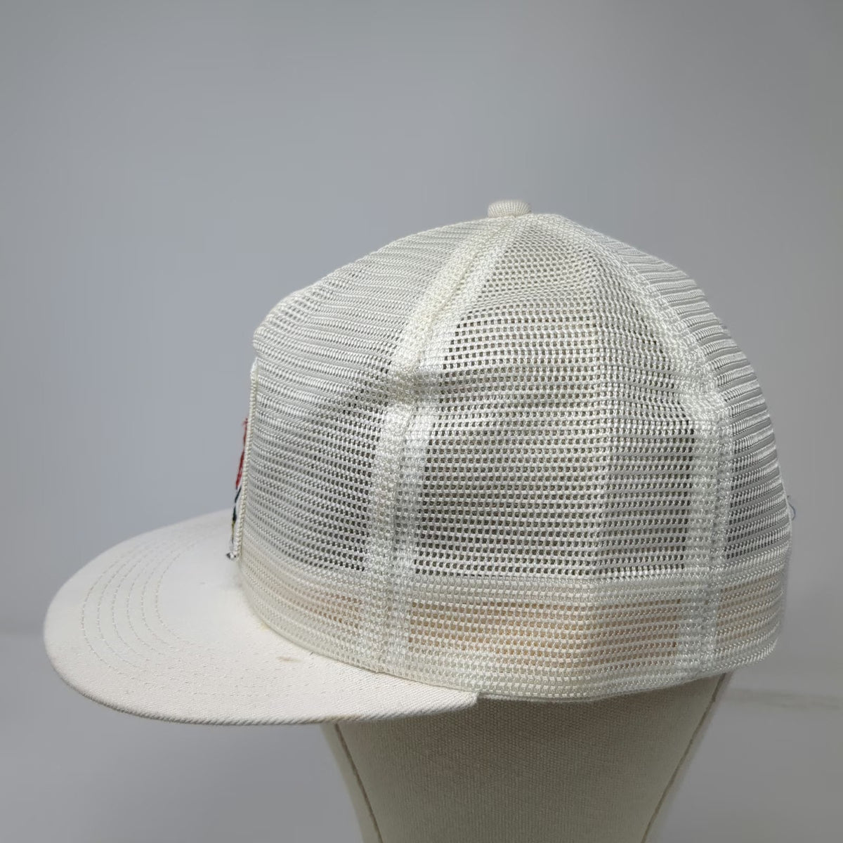 Trucker Hat White DeKalb Rooster Seed Agriculture Mesh Patch Snapback Vintage