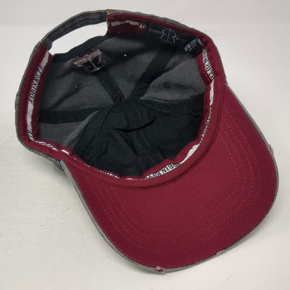 Robin Ruth Baseball Cap Gray Red One Size Frayed Cotton Copenhagen Denmark Hat