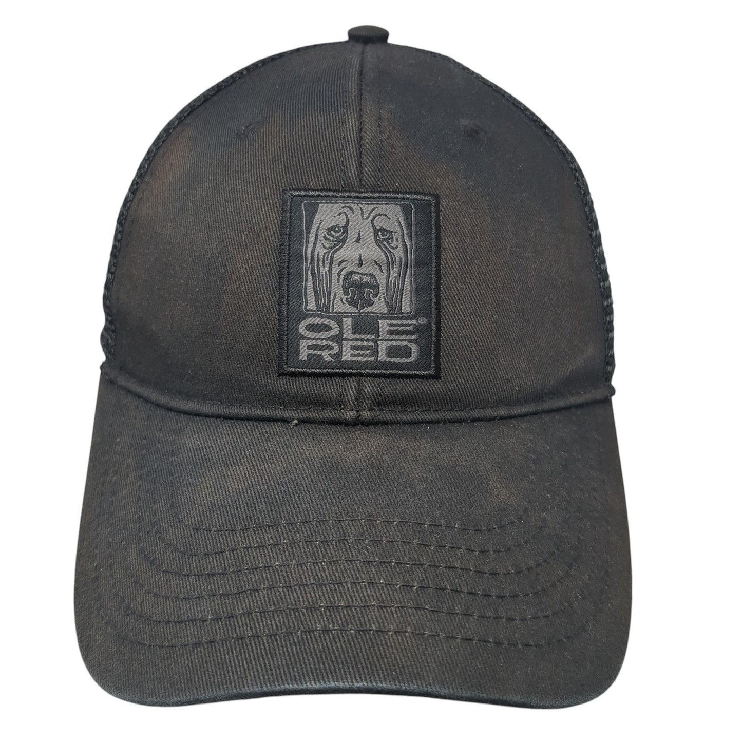 Ole Red Snapback Trucker Hat Black One Size Adjustable Embroidered Mesh Back