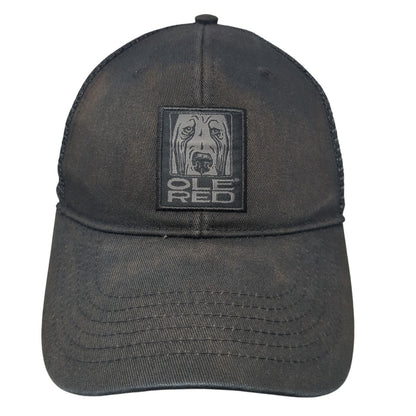 Ole Red Snapback Trucker Hat Black One Size Adjustable Embroidered Mesh Back