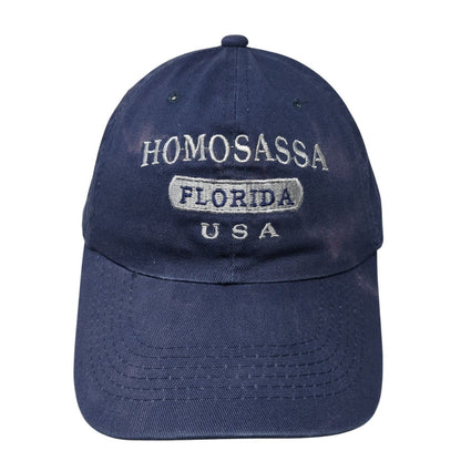 Homosassa Florida USA Slideback Hat Blue One Size Outdoor Sunkiss Kap