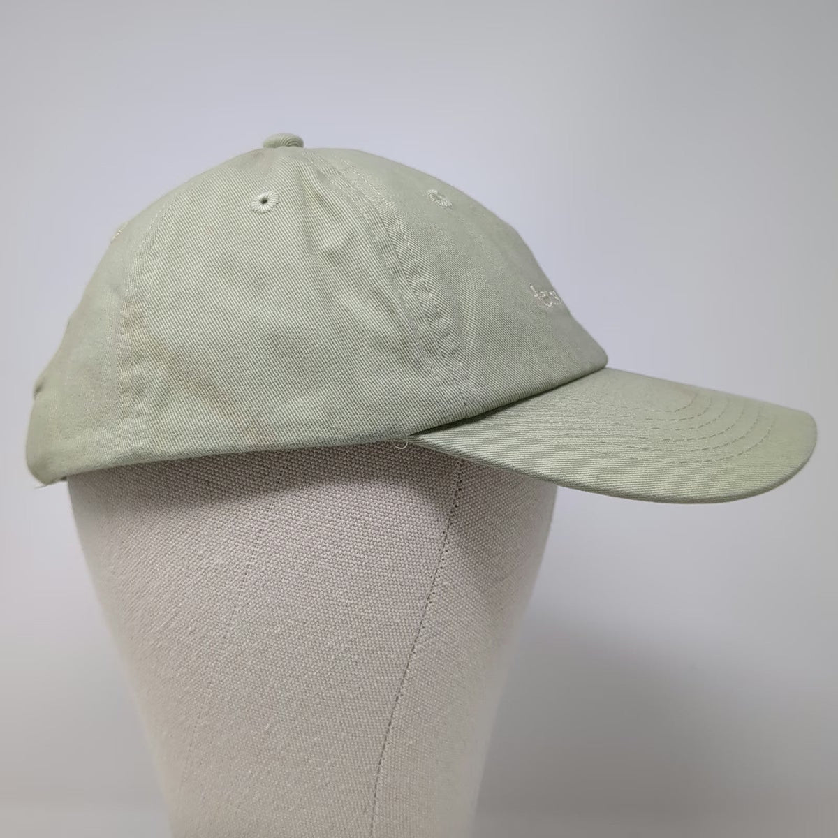 H&M Baseball Cap Green One Size Fleurs & Hope Embroidered Slideback Cotton Hat