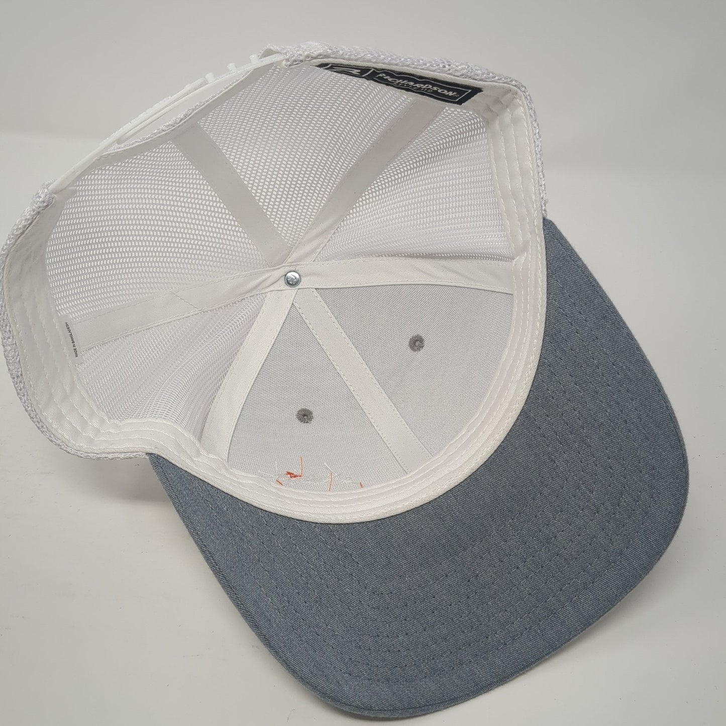 Venture Trucker Hat Gray One Size Adjustable Embroidered Mesh Back Richardson