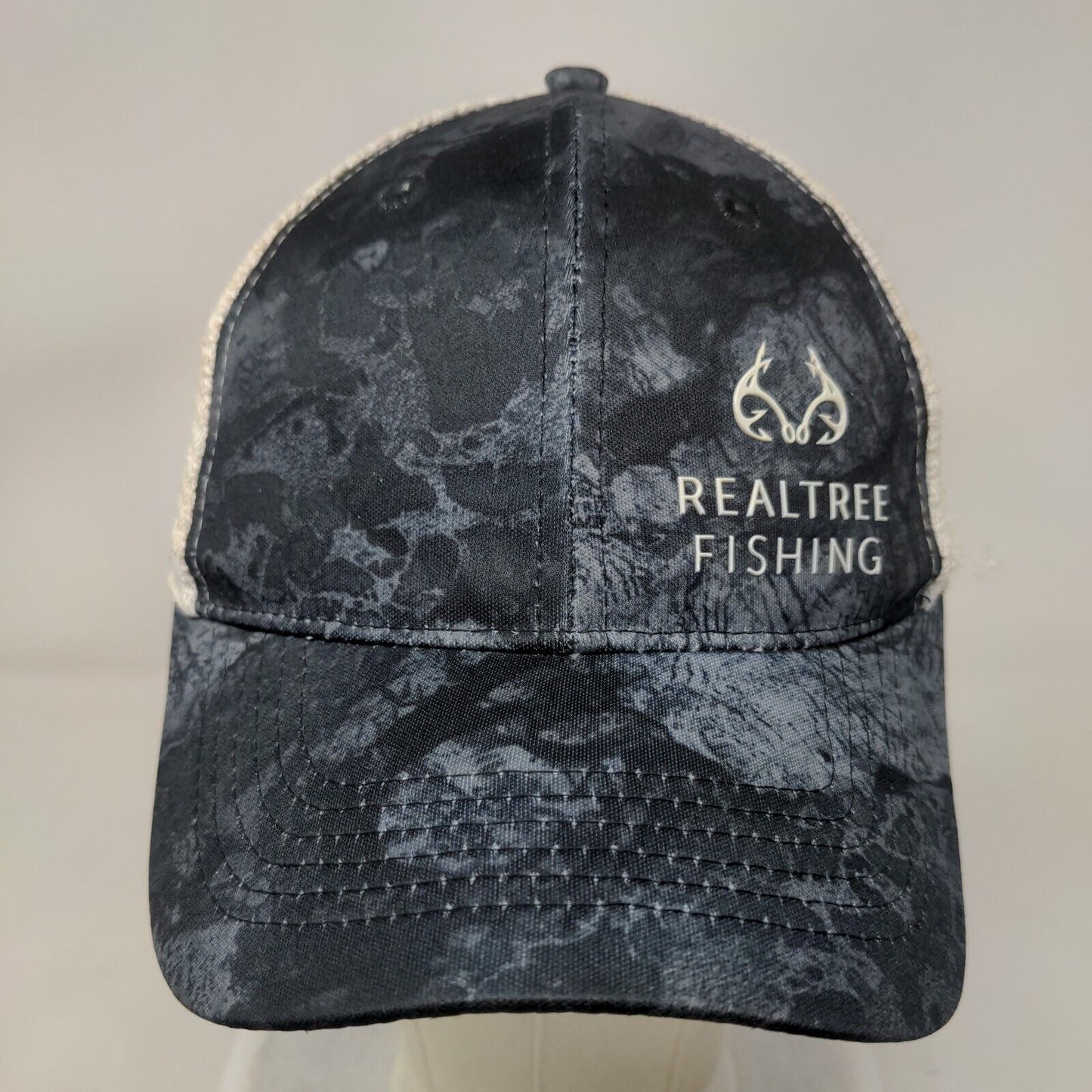 Realtree Fishing Snapback Trucker Hat Multicolor One Size 6 Panel Mesh Back