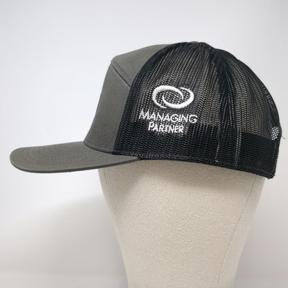Richardson Trucker Hat Gray Black One Size ABC Supply Co 211 Bradenton Florida