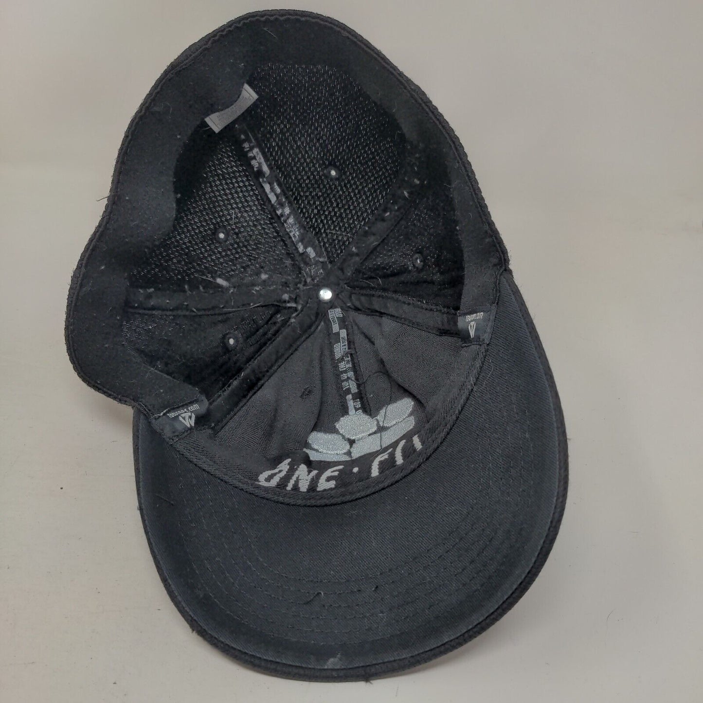 Clemson Tigers Fitted Mesh Back Hat Black OSFM Embroidered Pawn Logo NCAA
