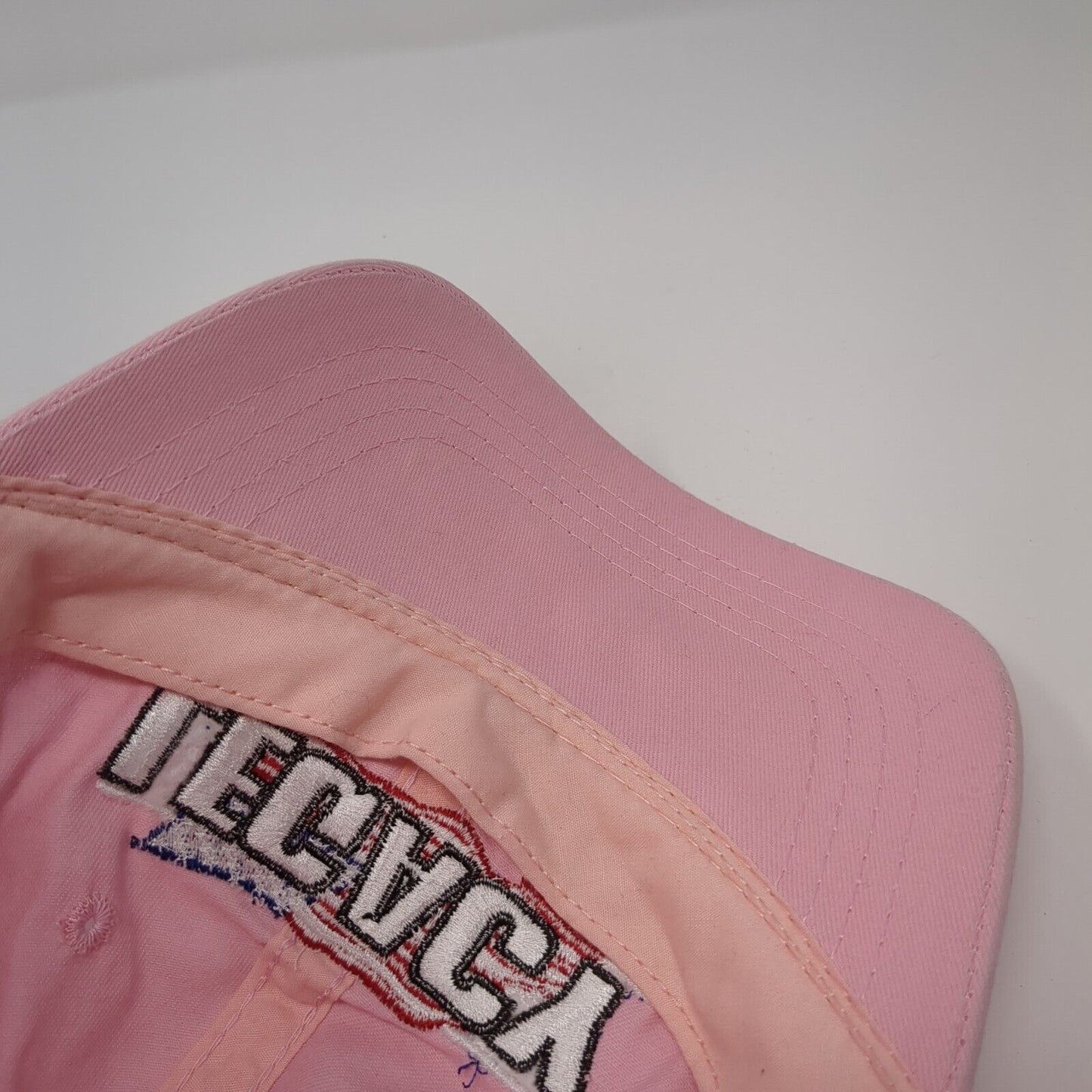 Legacy American Flag Strapback Hat Pink One Size Adjustable Headliner